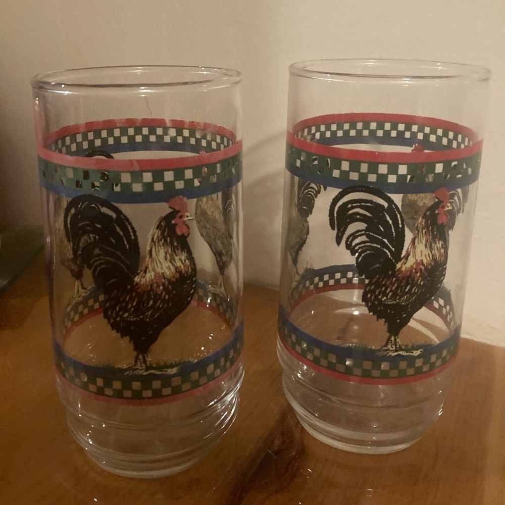 Vintage Ella Rooster Bob Timberlake International Tumblers